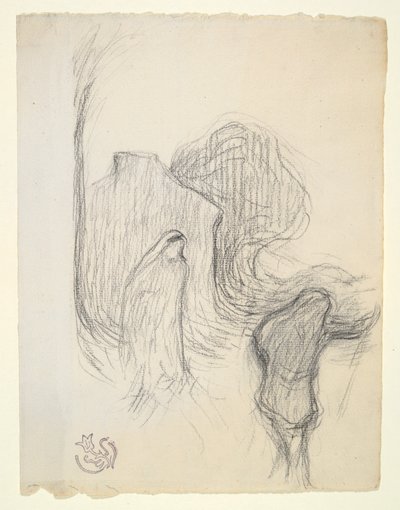 Studie für Mystische Landschaft in Meudon von Emile Schuffenecker