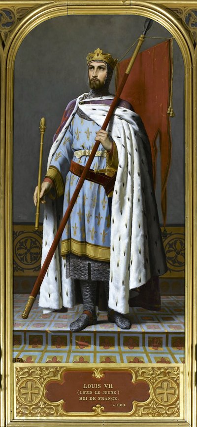 König Ludwig VII. von Frankreich 1120-1180, 1842 von Emile Signol