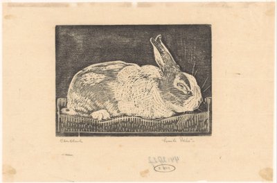 Kaninchen von Emilius Wilhelmus Dehé (signed by artist)