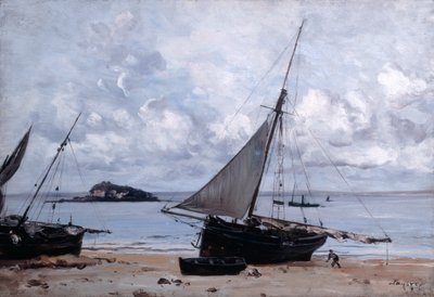 Gestrandete Boote in St. Jean, 1884 von Emmanuel Lansyer