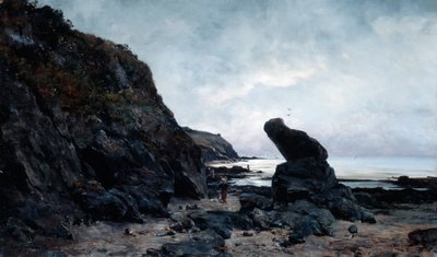 Bei den Felsen bei Ebbe, 1878 von Emmanuel Lansyer