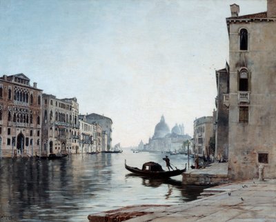 Gondel auf dem Canal Grande, 1892 von Emmanuel Lansyer