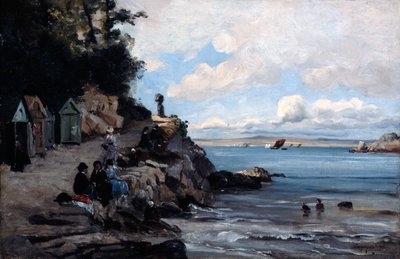 Samstag am Frauenbadestrand, 1876 von Emmanuel Lansyer