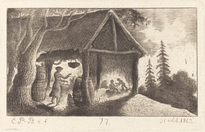 Der Schuppen mit kämpfenden Kindern von Emmanuel Phélippes Beaulieu