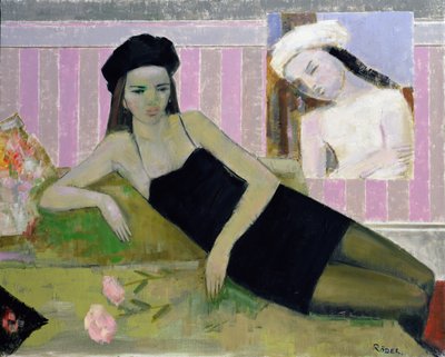 Antoinette und ein Detail von Balthus von Endre Roder