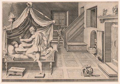 Tarquin und Lucretia von Enea Vico