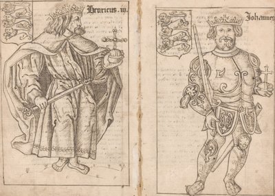 König Johann [rechte Seite] von English 16th Century