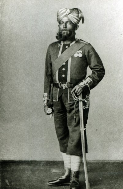 Bengalischer Infanterist, ca. 1900 von English Photographer