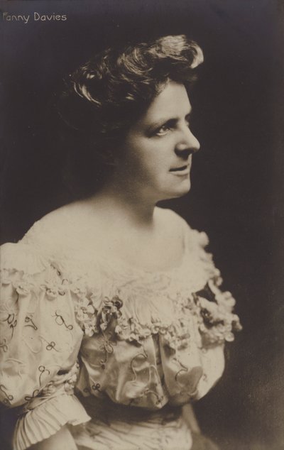 Fanny Davies, britische Pianistin von English Photographer