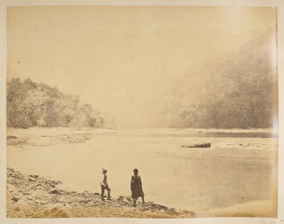 Der Teesta bei Bheerkotee. Ansichten von Darjeeling. 1870er Jahre von English Photographer