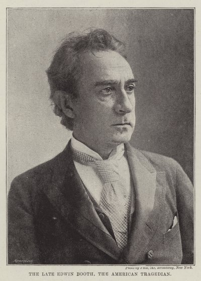 Der verstorbene Edwin Booth, der amerikanische Tragöde von English Photographer