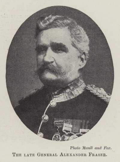 Der verstorbene General Alexander Fraser von English Photographer