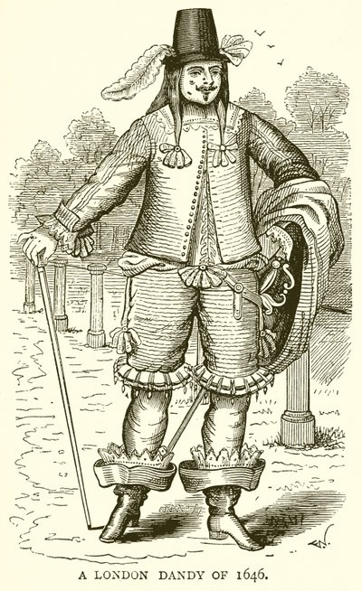 Ein Londoner Dandy von 1646 von English School