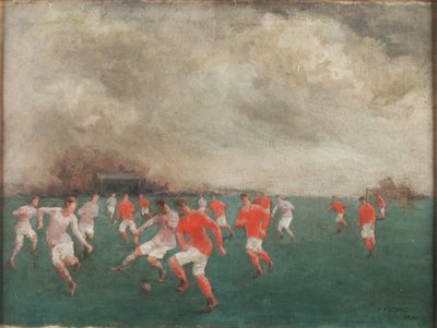 Ein Fußballspiel, 1920 von English School