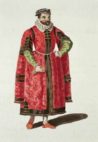 Ein wohlhabender Kaufmann aus London im Jahr 1588 von English School