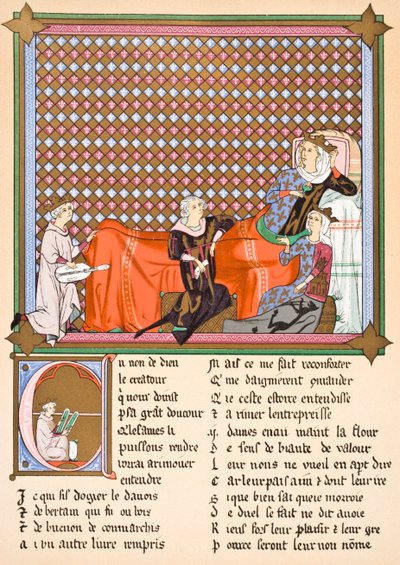 Adenez, der König der Minnesänger, 1878 von English School