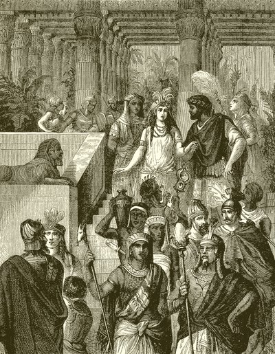 Antonius und Kleopatra in Ägypten von English School