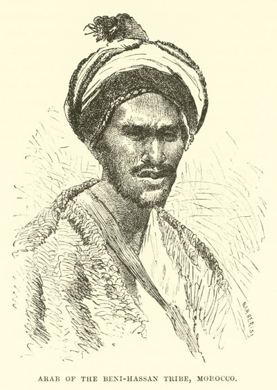 Araber des Beni-Hassan-Stammes, Marokko von English School