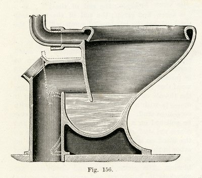 Baziers Patent-Direktaktions-Klosett, 1870 von English School