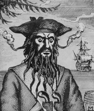 Blackbeard der Pirat von English School