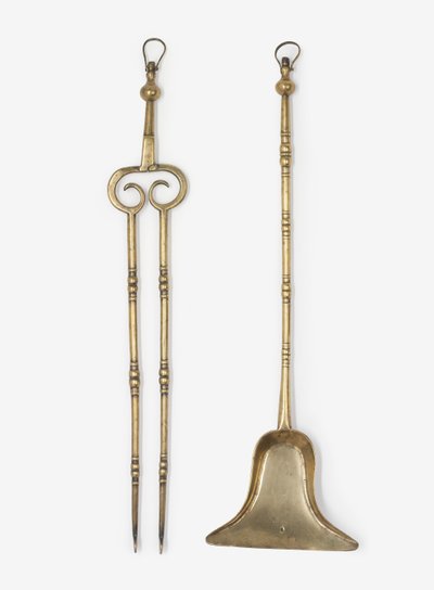 Messingzange und Schaufel, ca. 1650-99 von English School
