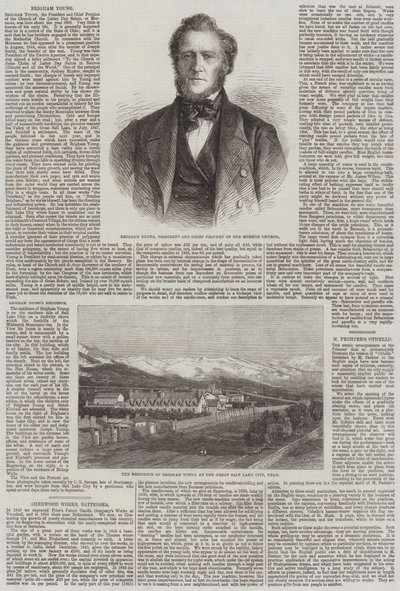 Brigham Young (Stich) von English School