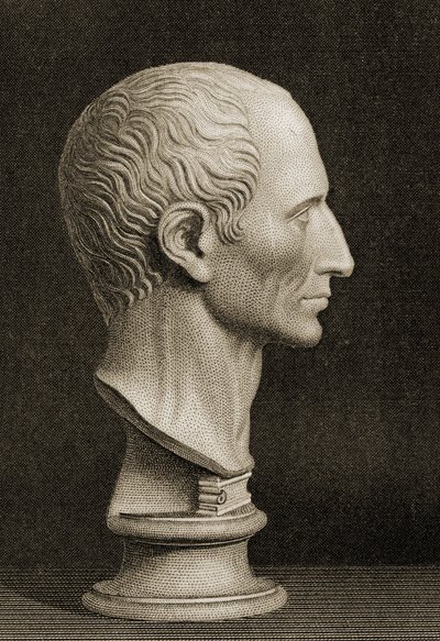 Büste von Gaius Germanicus Caesar (AD12-41) von English School