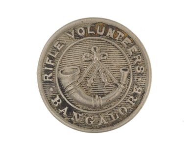 Knopf, Bangalore Rifle Volunteers, 1880-1920 von English School