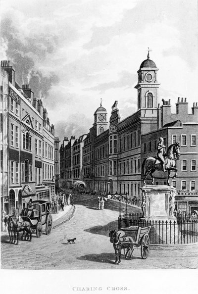 Charing Cross, Blick auf den Strand, 1811 von English School