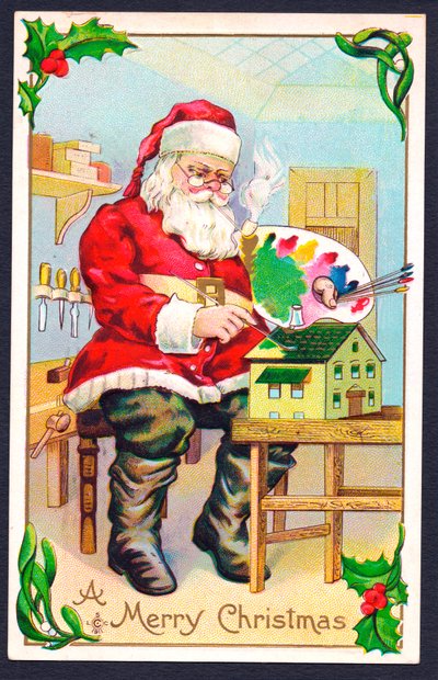 Weihnachtspostkarte, ca. 1907 von English School