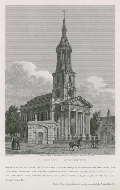 Kirche St. Leonard, Shoreditch von English School