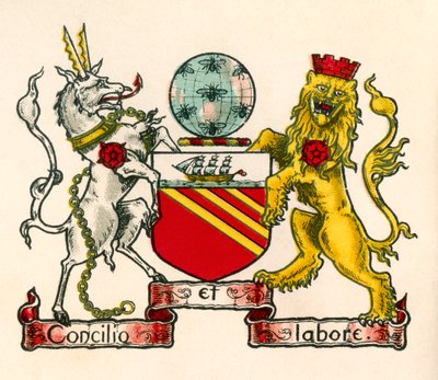 Wappen von Manchester, England von English School