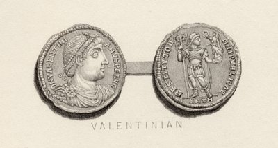 Münze aus der Zeit von Valentinian von English School