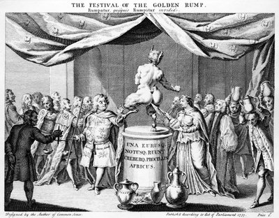 Festival des goldenen Rumpfes, 1737 von English School