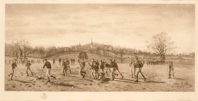 Fußball an der Harrow School, 1887 von English School