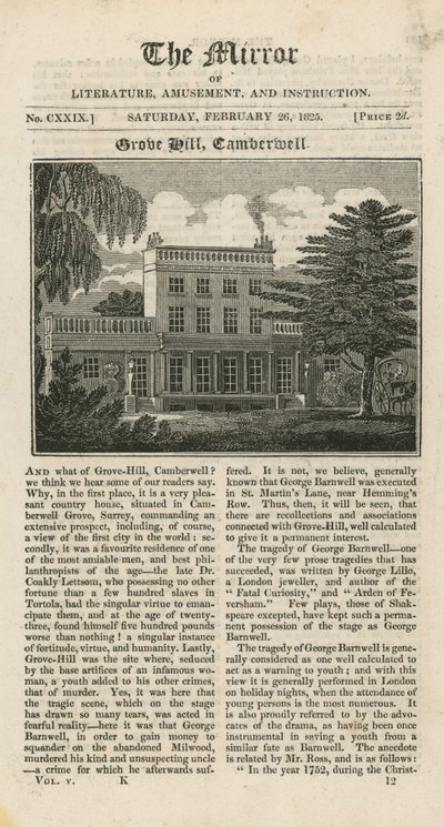 Grove Hill in Camberwell von English School