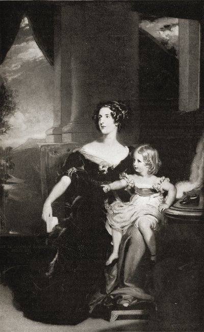 Harriet Herzogin von Sutherland (1806-68) von English School