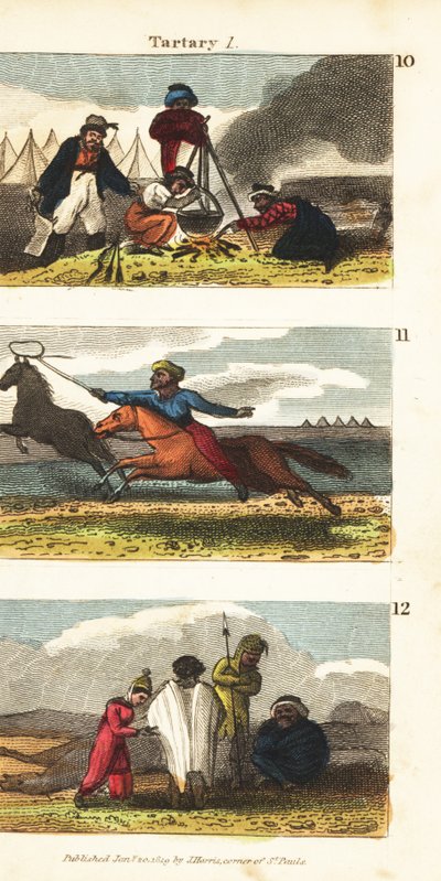 Historische Ansichten von Tartarei von English School