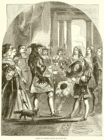 James II. verabschiedet sich von Ludwig XIV. von English School