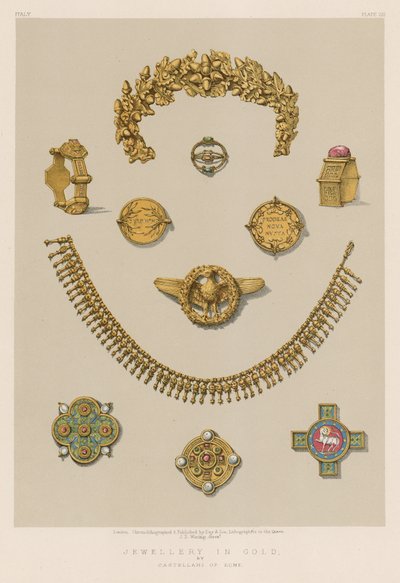 Goldschmuck von English School