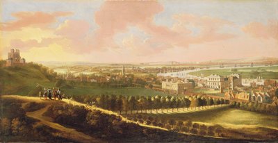 London von Greenwich Hill, ca. 1680 von English School