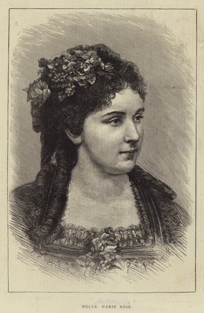 Mademoiselle Marie Roze (Stich) von English School