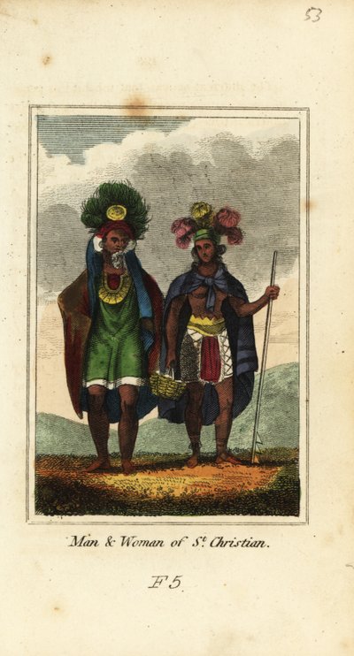 Mann und Frau aus Nuku Hiva (St von English School