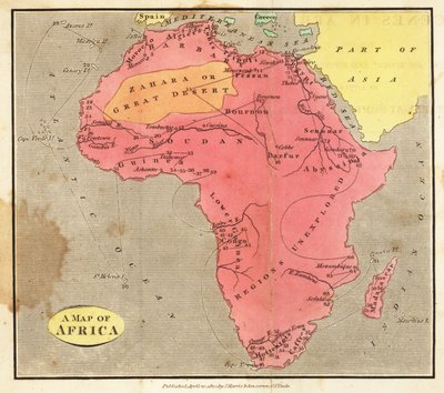Karte von Afrika von English School