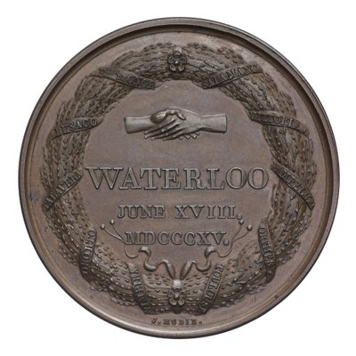 Medaille zur Erinnerung an die Schlacht von Waterloo von English School