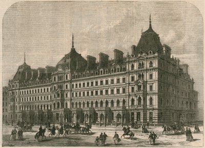 Neue Gebäude von Grosvenor Place, London von English School