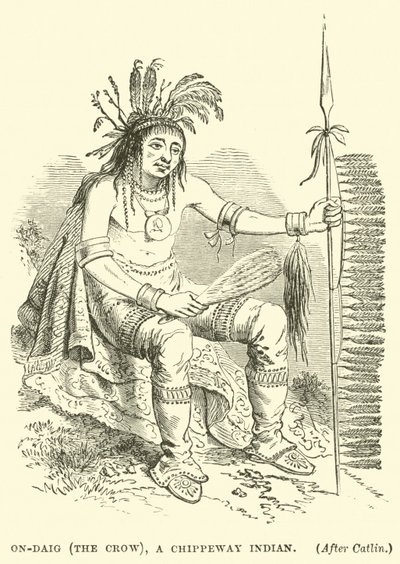 On-Daig (die Krähe), ein Chippeway-Indianer von English School