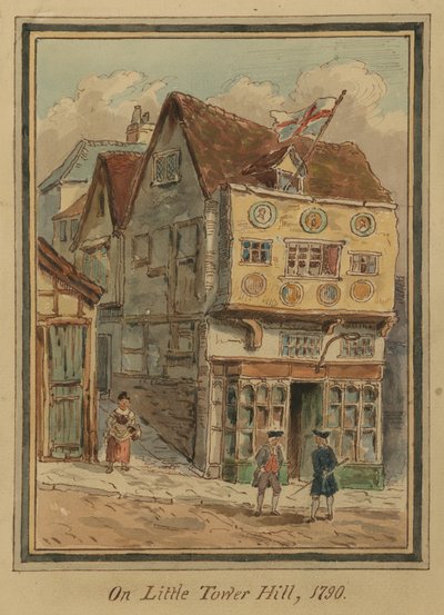 Auf dem Little Tower Hill, London, 1790 von English School