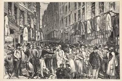 Petticoat Lane (Middlesex Street), 1870 von English School