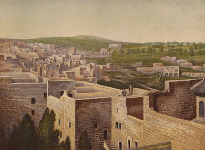 Orte in der Bibel: Bethlehem (Chromolithografie) von English School